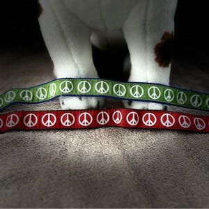 Old Navy Peace sign dog collars